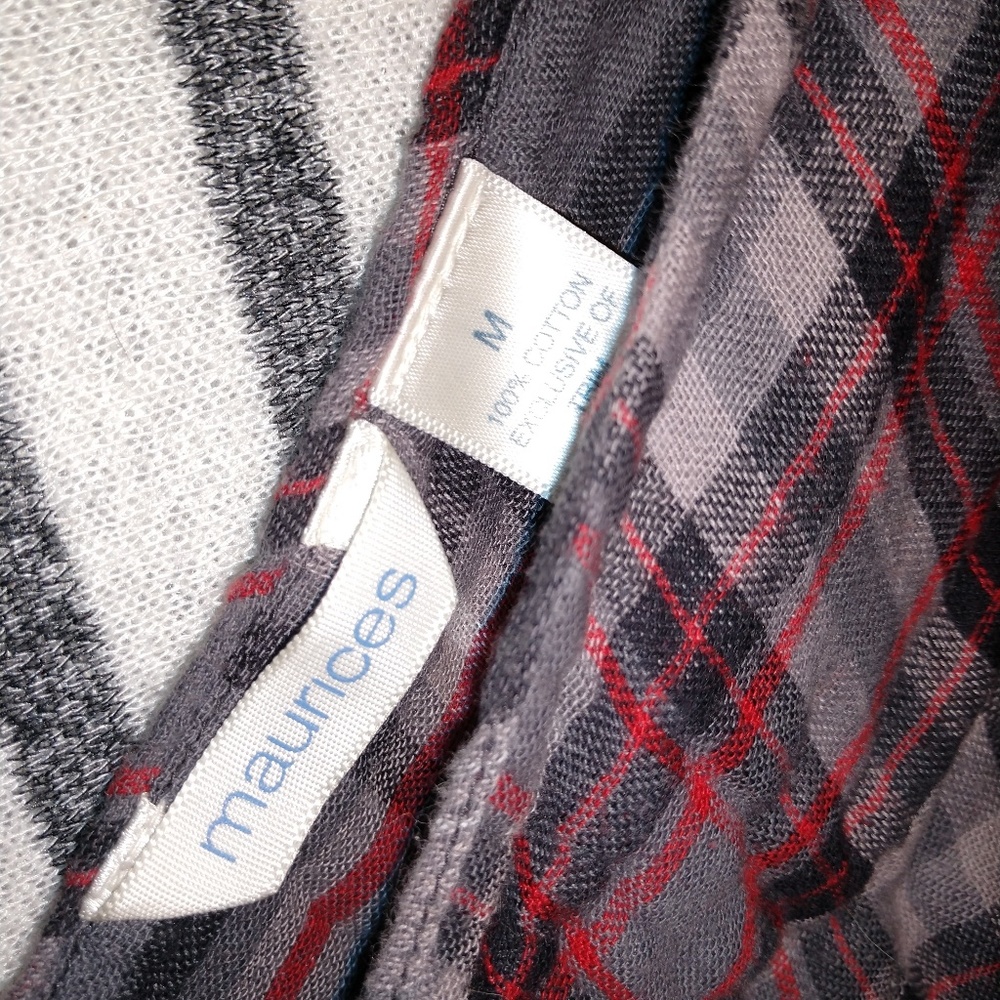 Plaid Button Tank - Picture 3 of 3